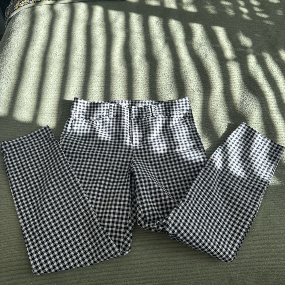 Old Navy Black and White Checkered Skinny Pants